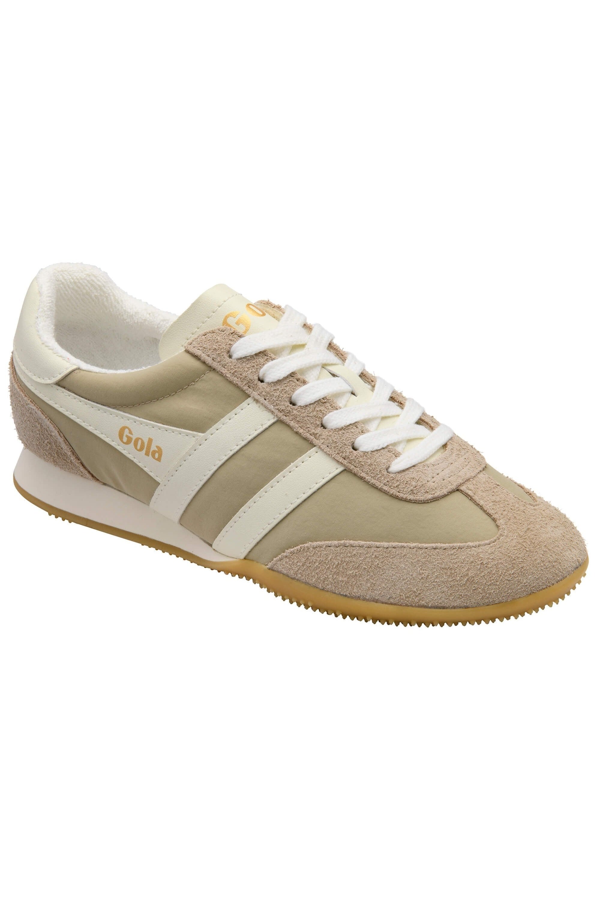 Gola Sprinter Trainer - Bone/Off White - Angled View