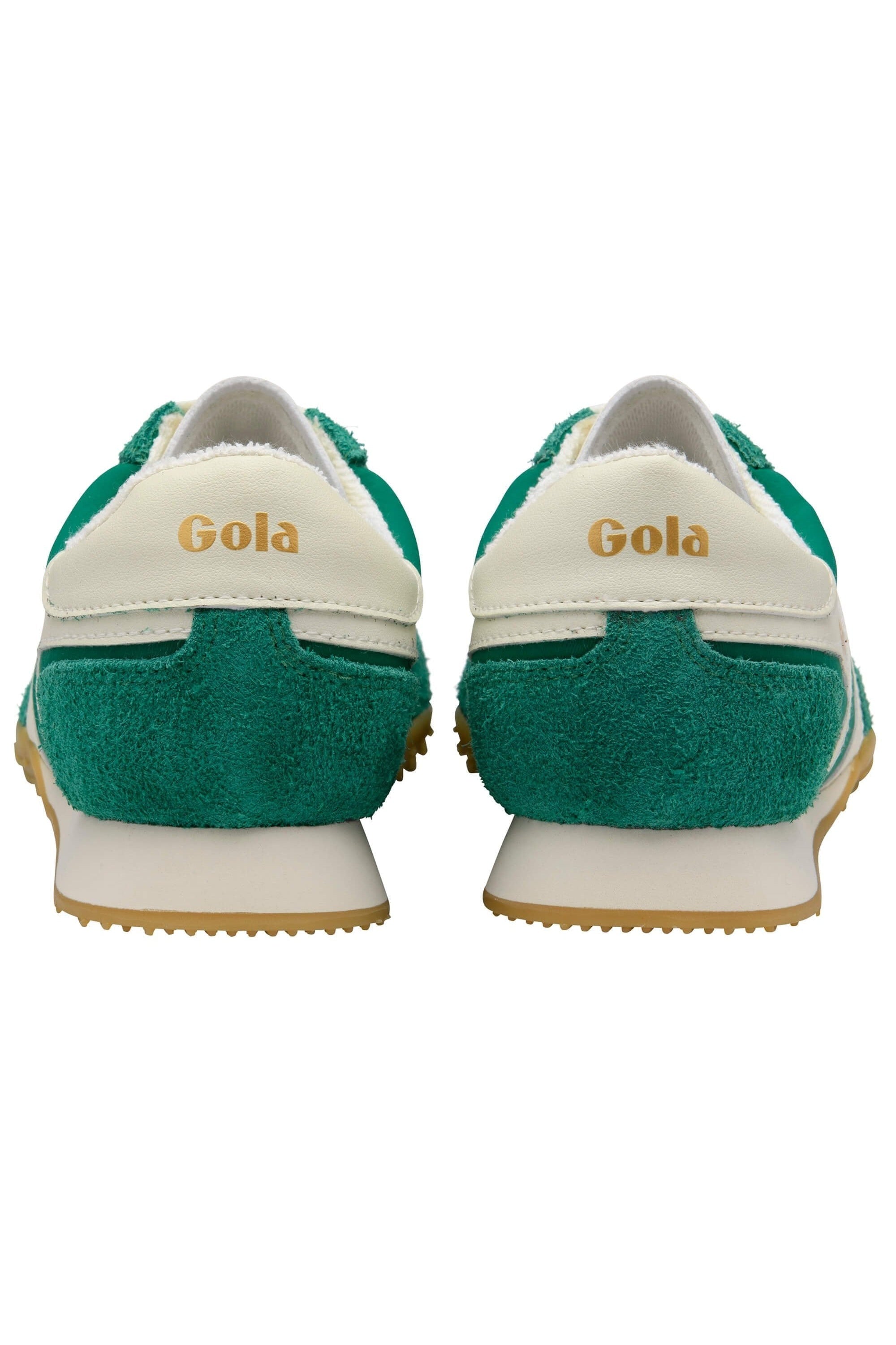 Gola Sprinter Trainer - Green/Off White - Back View
