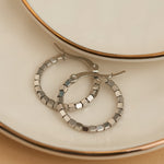 Square Beaded Hoop Earrings - MTT Collective