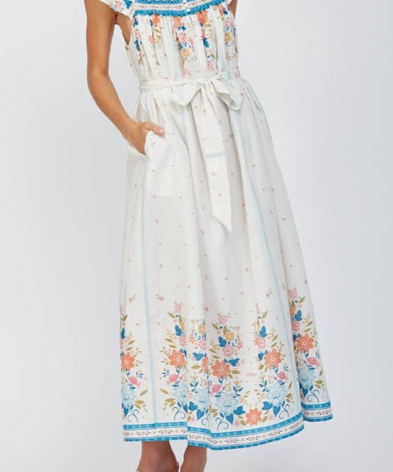Stefani Ruffle Shoulder Strap Maxi Dress - MTT Collective