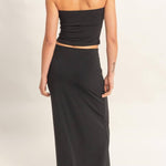 Streamlined Drape Maxi Skirt - MTT Collective