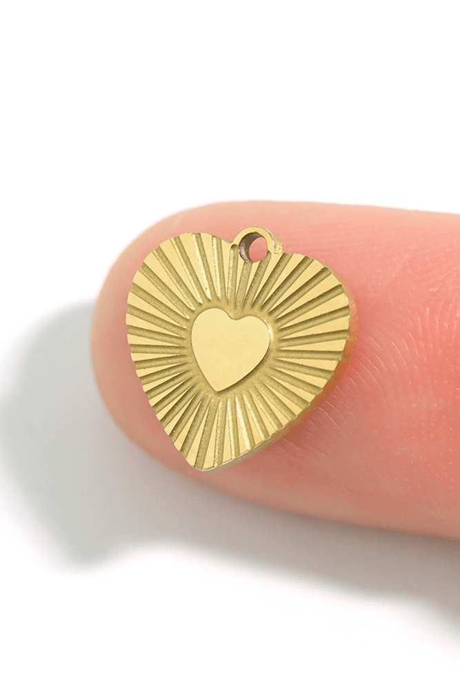 Sunburst Heart Charm - MTT Collective