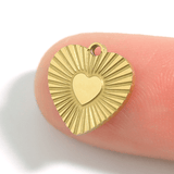 Sunburst Heart Charm - MTT Collective