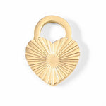 Sunburst Heart Lock Charm - MTT Collective