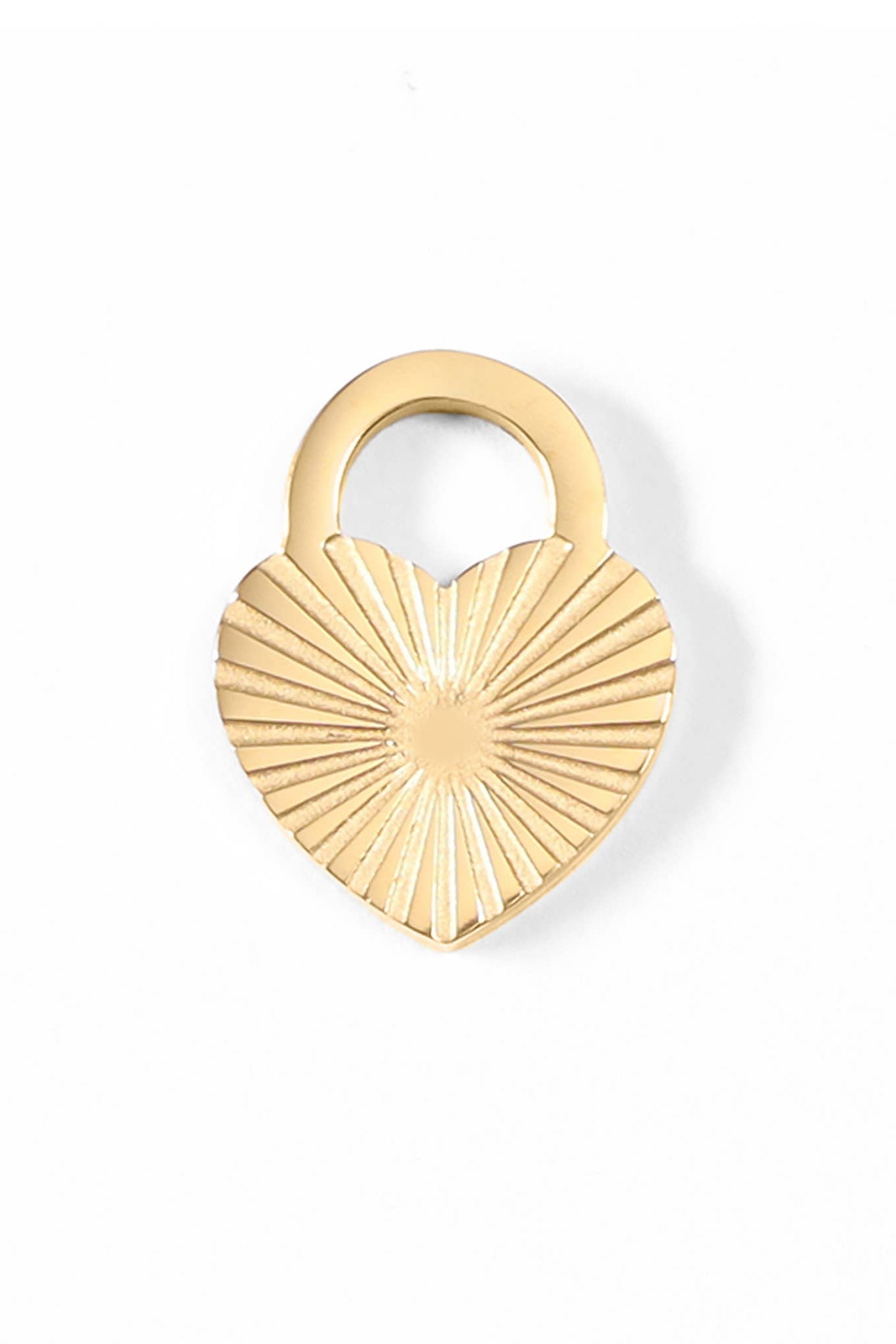 Sunburst Heart Lock Charm - MTT Collective