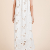 Sunflower Eyelet Lace Midi Sundress - MTT Collective