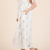 Sunflower Eyelet Lace Midi Sundress - MTT Collective