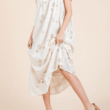 Sunflower Eyelet Lace Midi Sundress - MTT Collective