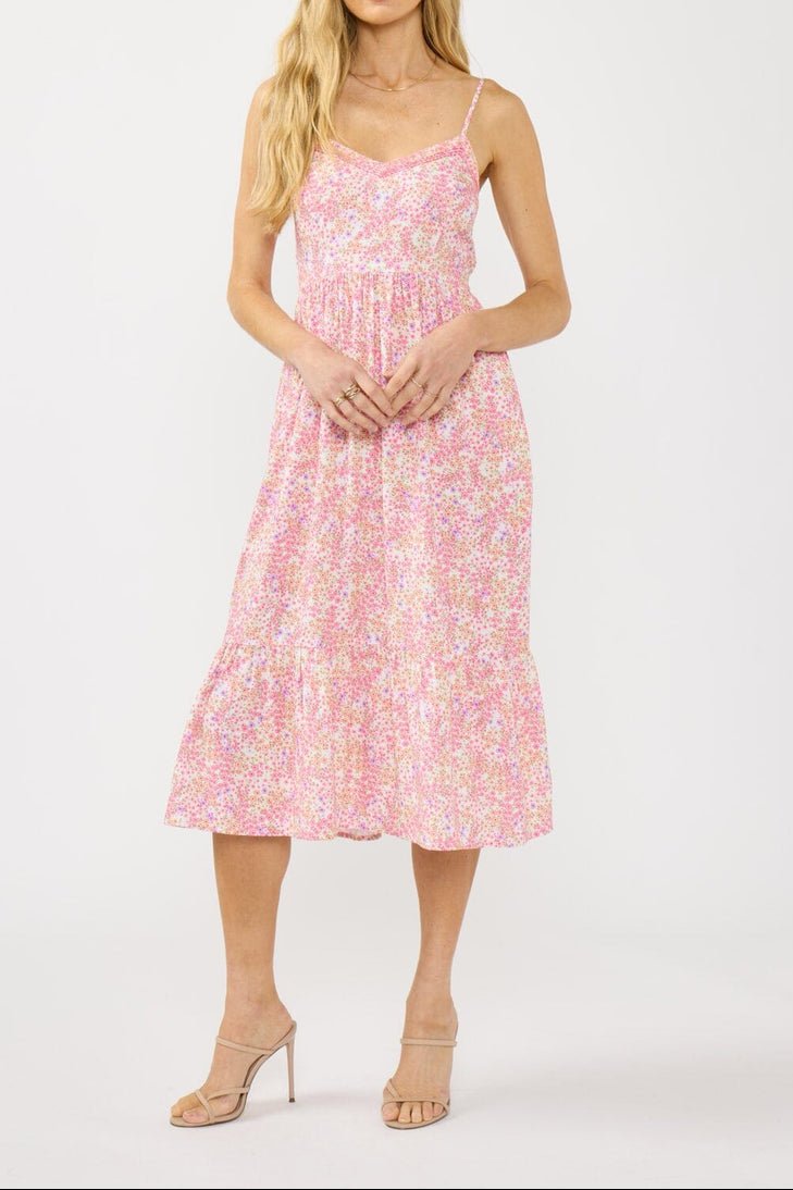 Sunlit Petal Midi Dress - MTT Collective