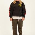 Dark Army Anti-Workwear Pant worn, front