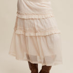 Susie Smocked Ruffle Tiered Skirt - MTT Collective