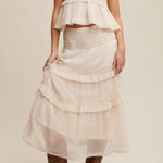 Susie Smocked Ruffle Tiered Skirt - MTT Collective