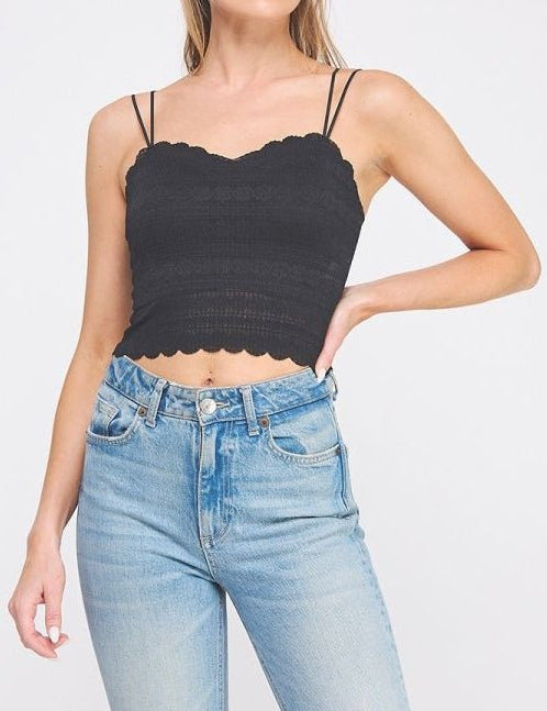 Suzette Striped Patterned Bralette - MTT Collective