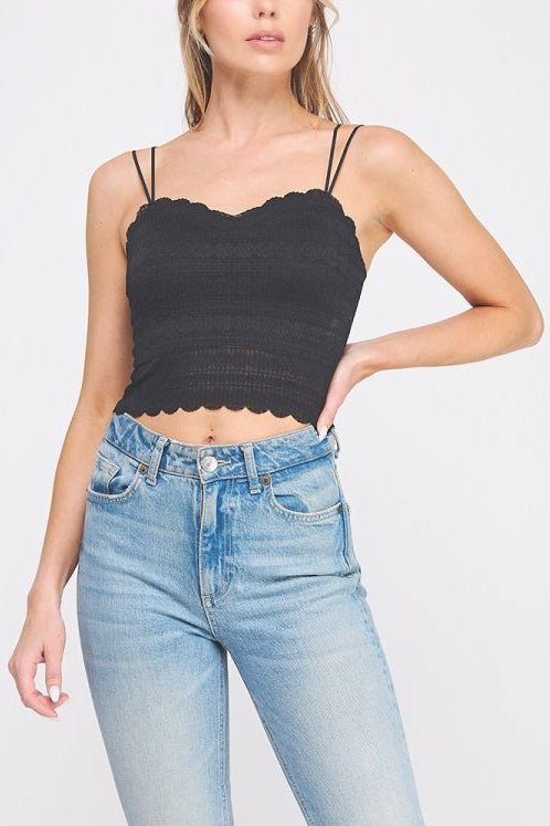 Suzette Striped Patterned Bralette - MTT Collective