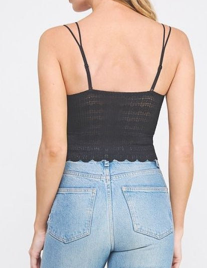 Suzette Striped Patterned Bralette - MTT Collective