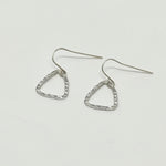 Sydney Hammered Dainty Triangle Earrings - MTT Collective