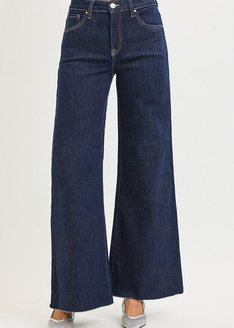 Tabitha High Rise Gold Lurex Palazzo Pants - MTT Collective