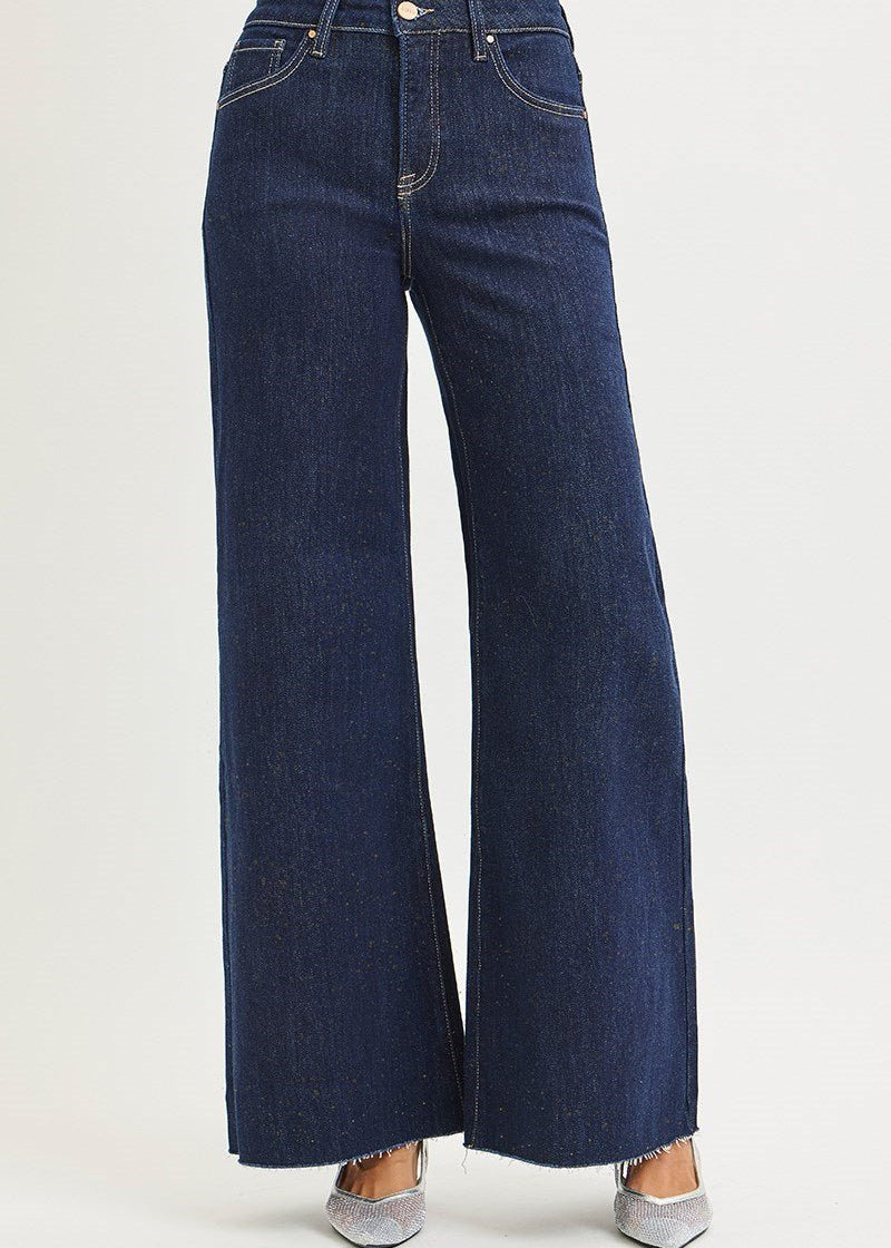 Tabitha High Rise Gold Lurex Palazzo Pants - MTT Collective