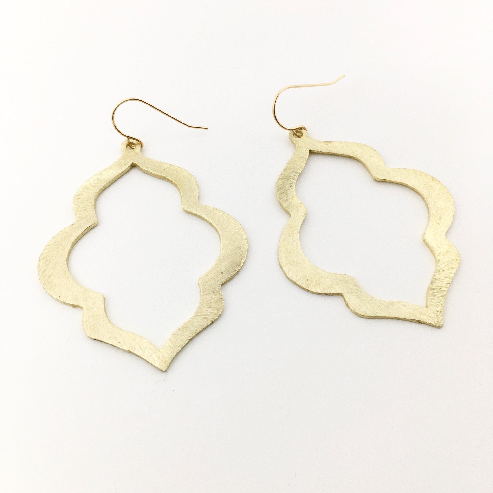 Talia Ogee Brushed Earrings - MTT Collective