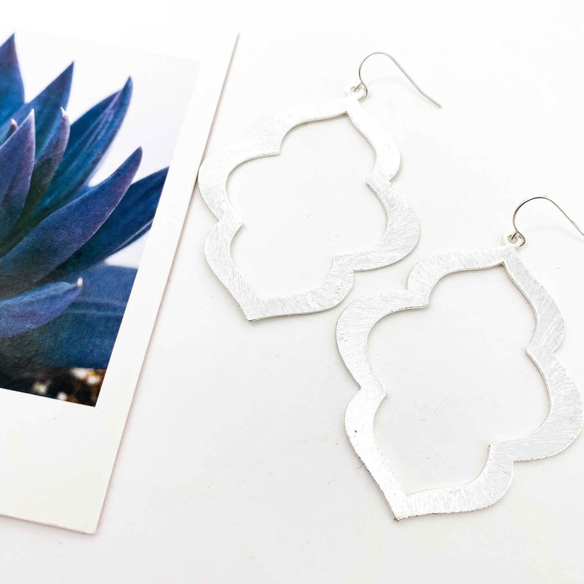 Talia Ogee Brushed Earrings - MTT Collective