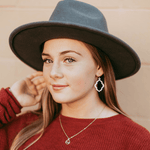 Talia Ogee Brushed Earrings - MTT Collective
