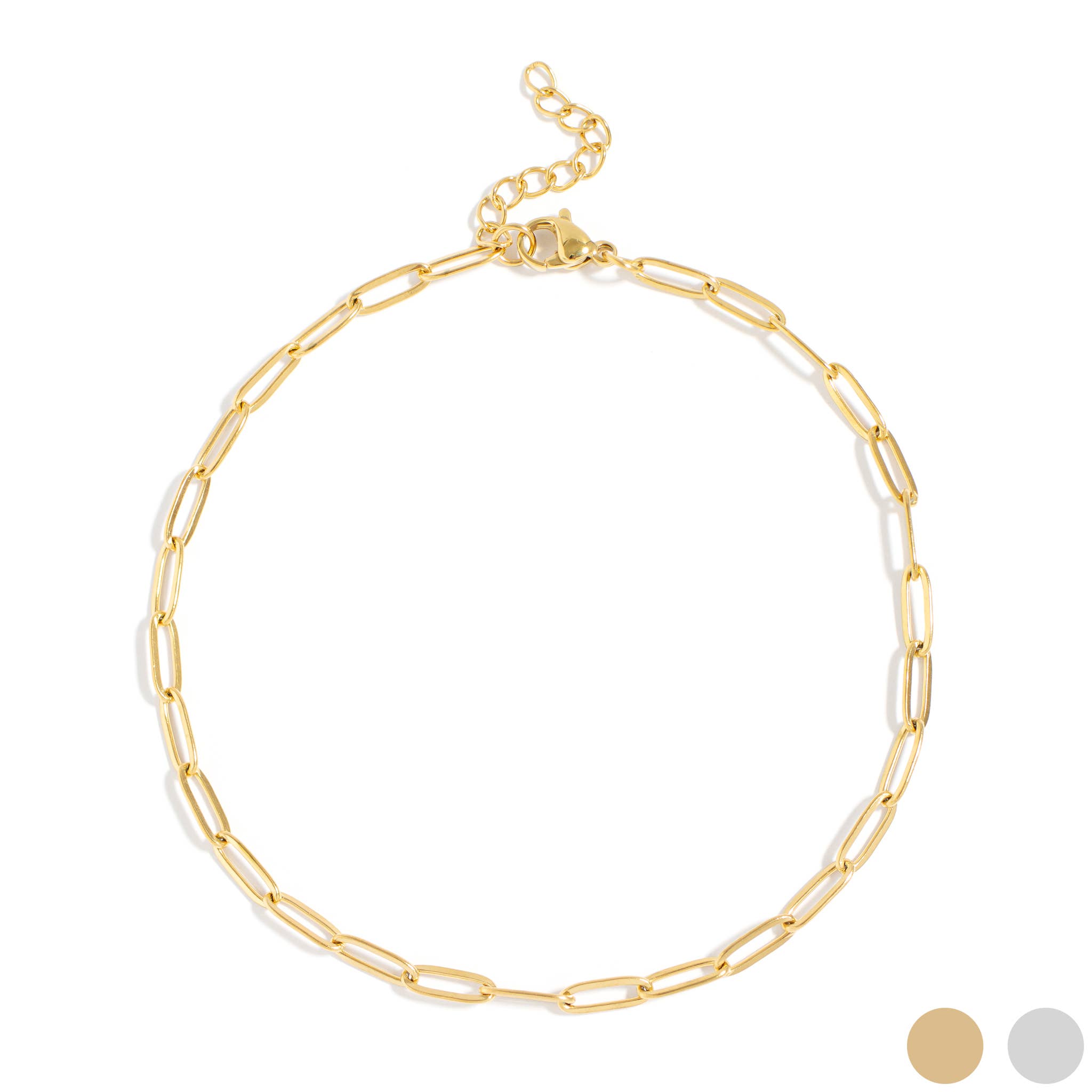 Taylor Paperclip Chain Anklet - MTT Collective