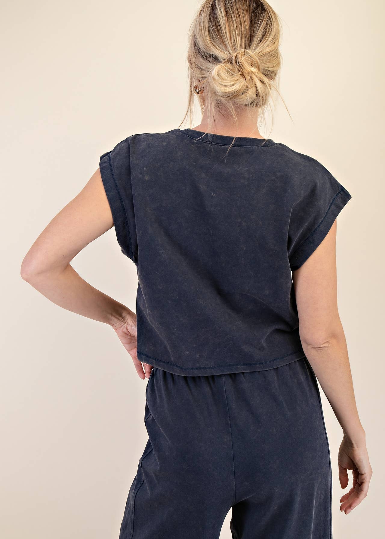 Teegan Round Neck Short Sleeve Top - MTT Collective