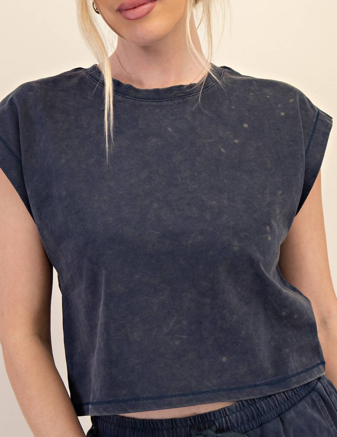 Teegan Round Neck Short Sleeve Top - MTT Collective