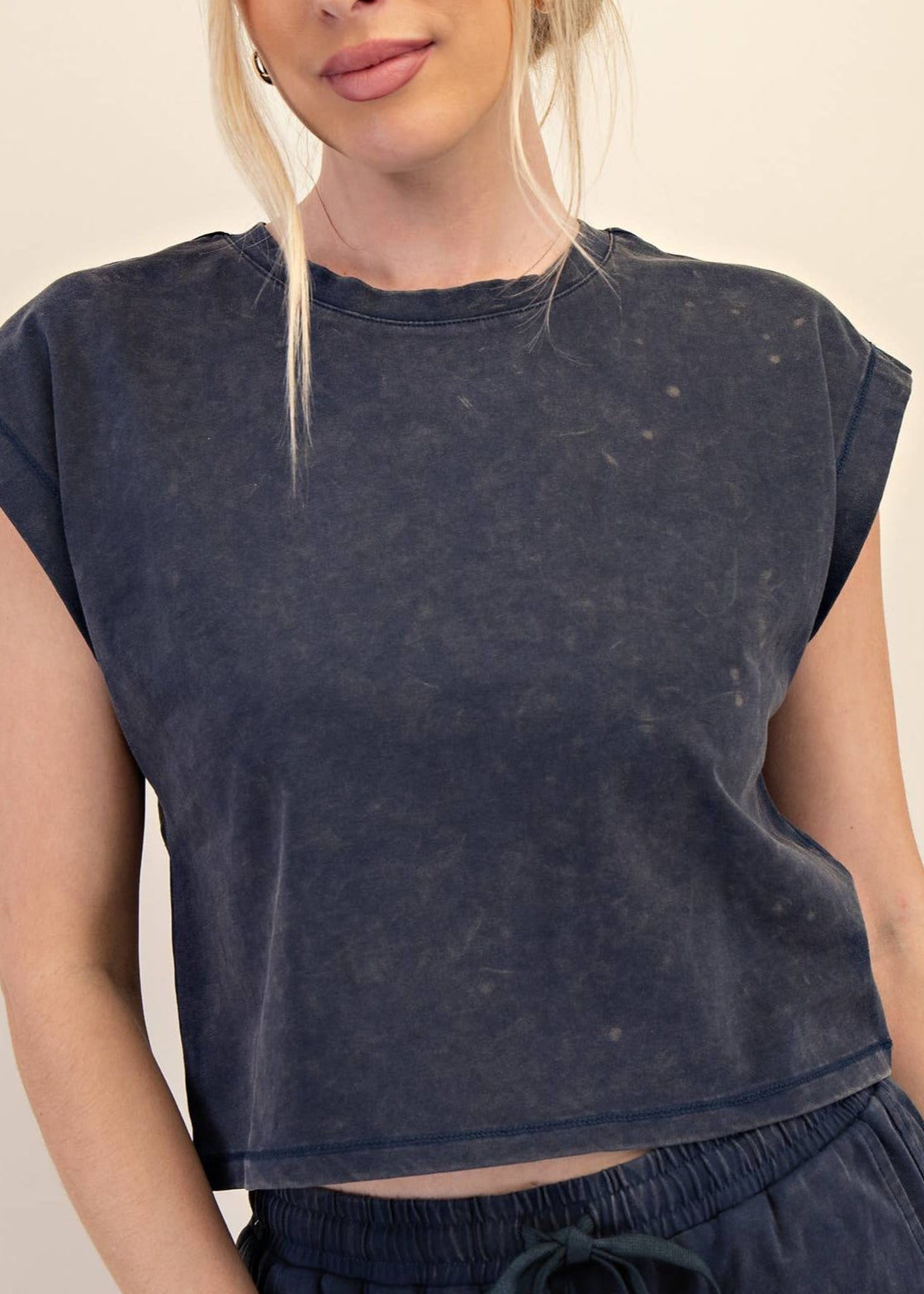 Teegan Round Neck Short Sleeve Top - MTT Collective