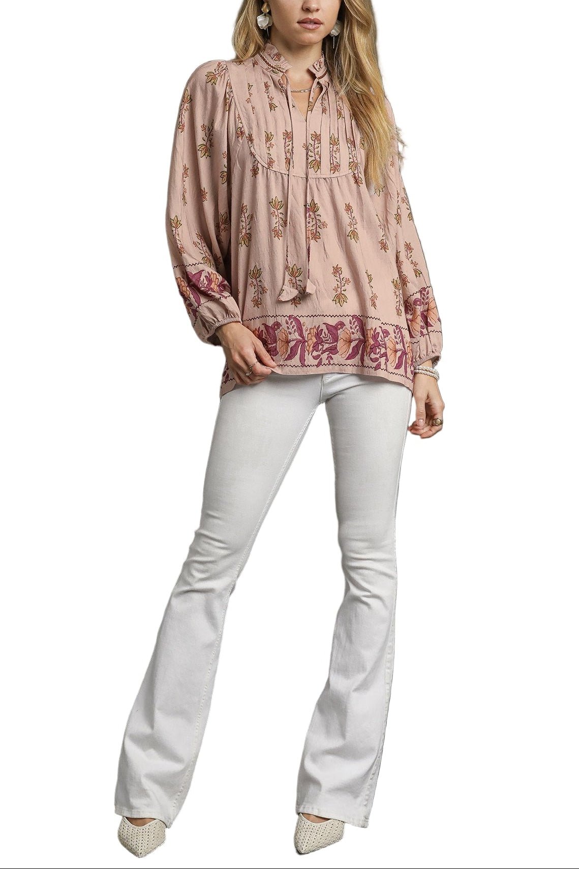 Tessa Floral Peasant Blouse - MTT Collective