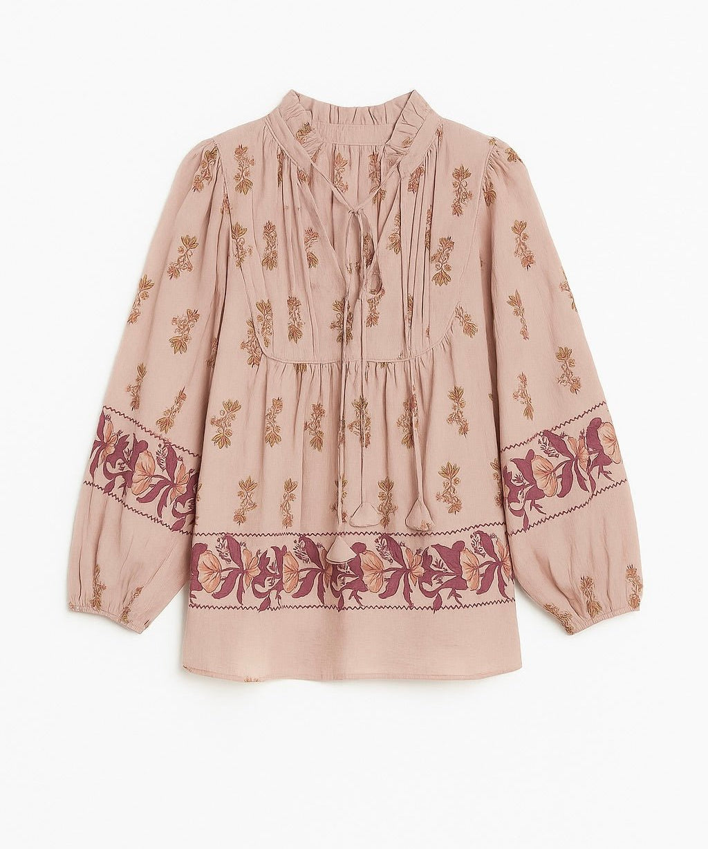 Tessa Floral Peasant Blouse - MTT Collective
