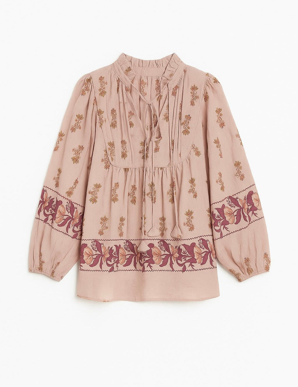 Tessa Floral Peasant Blouse - MTT Collective