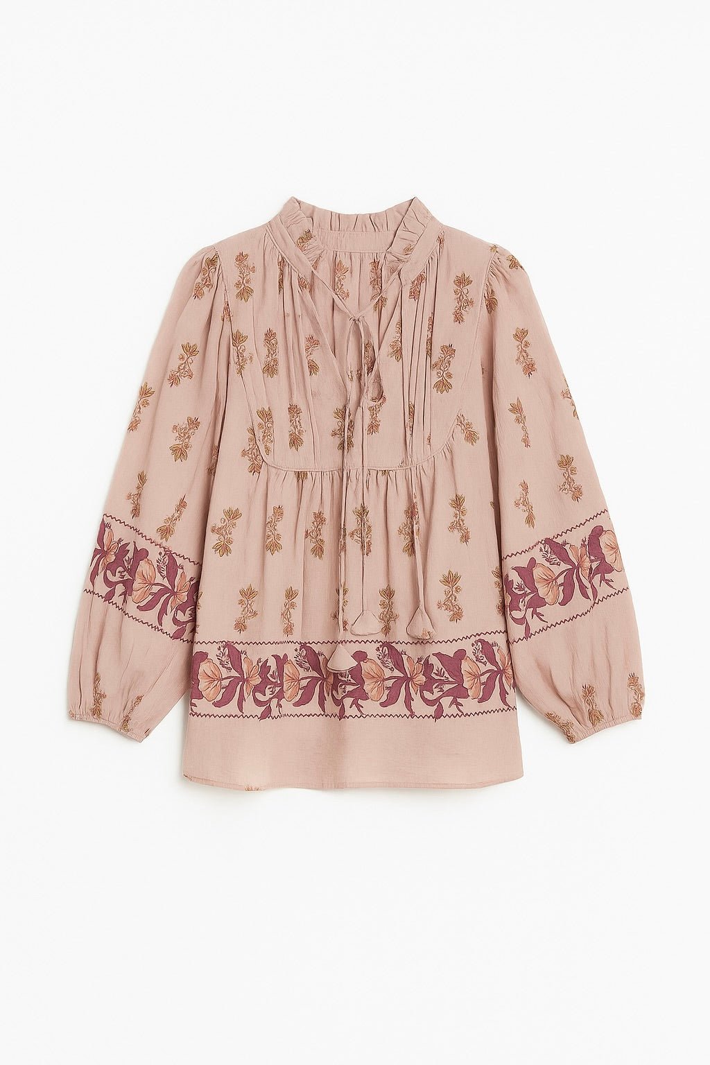 Tessa Floral Peasant Blouse - MTT Collective