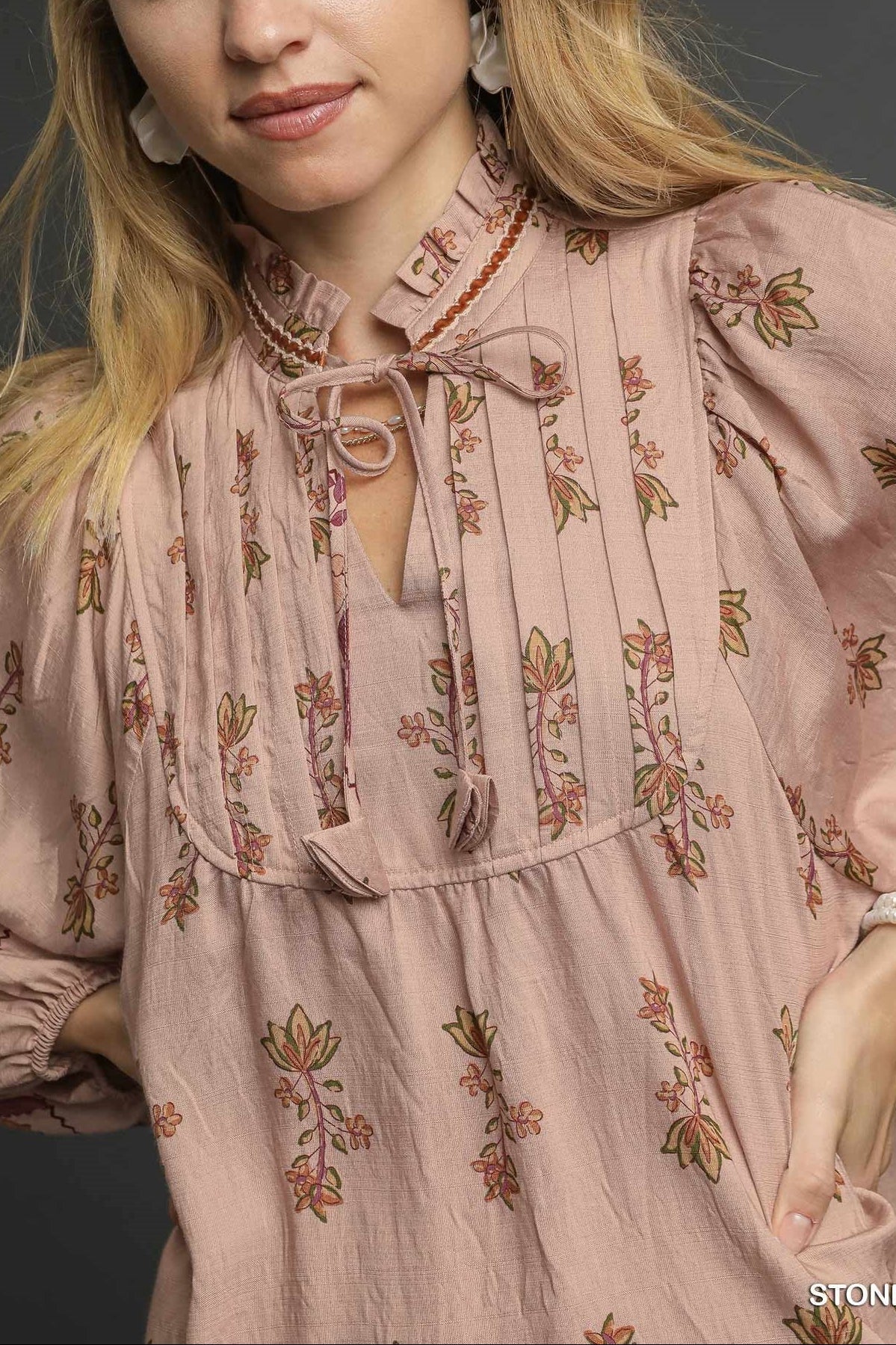 Tessa Floral Peasant Blouse - MTT Collective