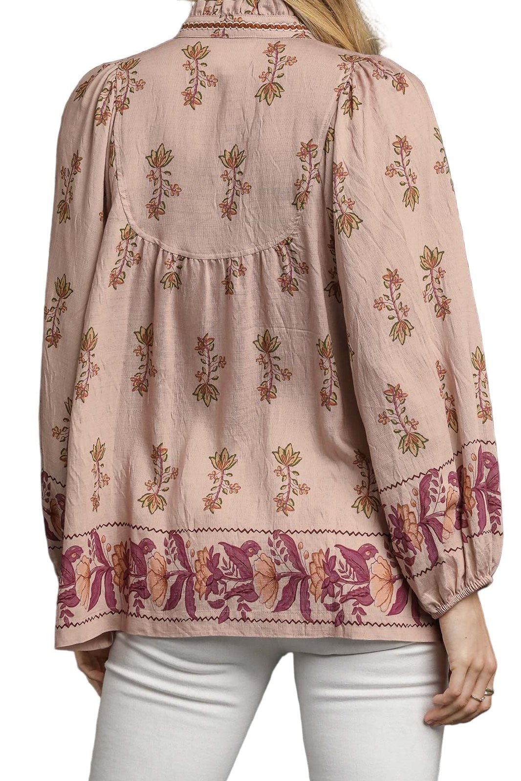 Tessa Floral Peasant Blouse - MTT Collective