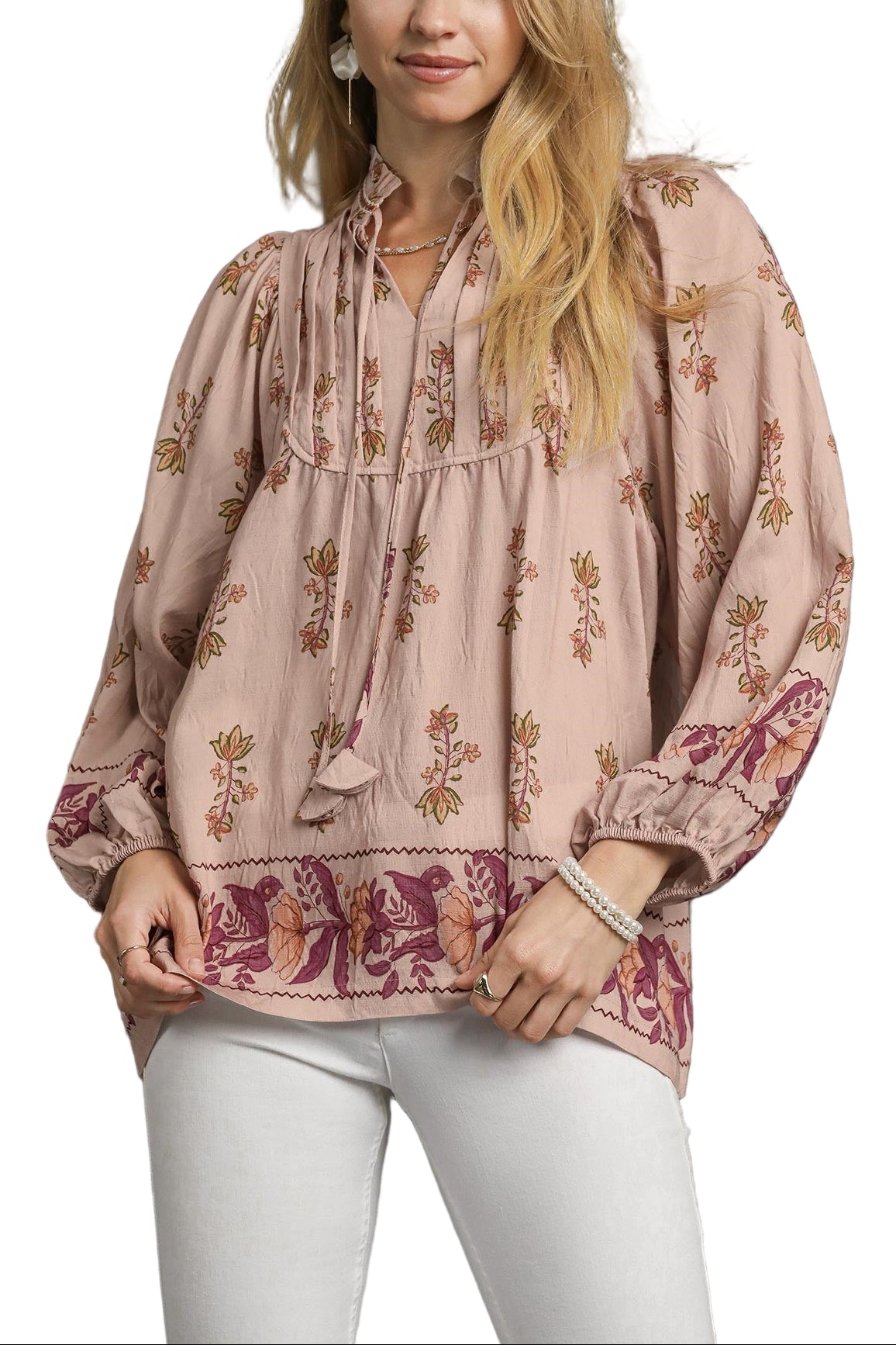 Tessa Floral Peasant Blouse - MTT Collective