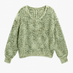 Tessa Lurex Knit V - Neck Sweater - MTT Collective