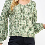 Tessa Lurex Knit V - Neck Sweater - MTT Collective