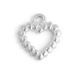 Textured Heart Charm - MTT Collective