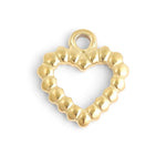 Textured Heart Charm - MTT Collective