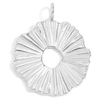 Textured Sunburst Circle Charm - MTT Collective