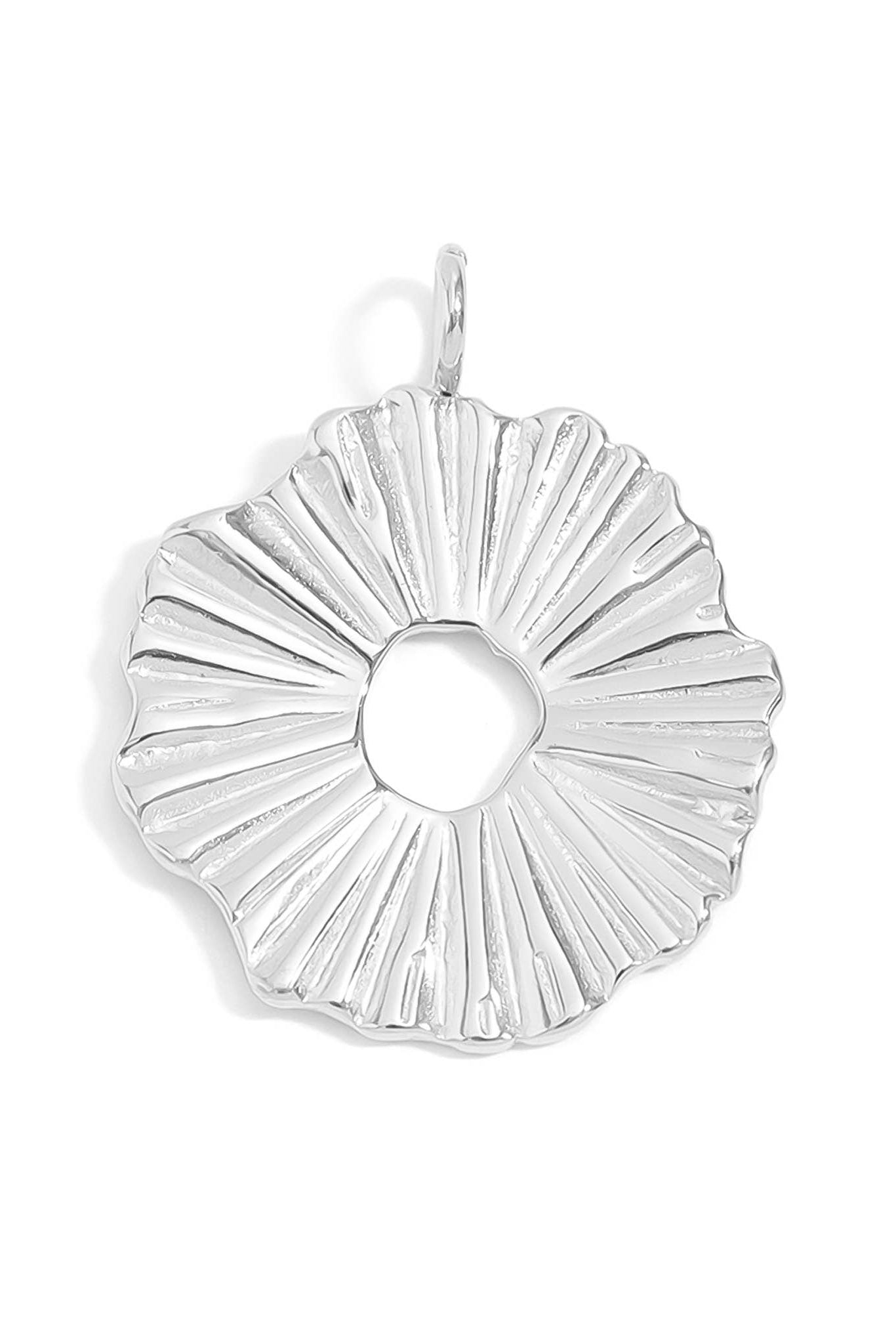 Textured Sunburst Circle Charm - MTT Collective
