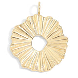 Textured Sunburst Circle Charm - MTT Collective