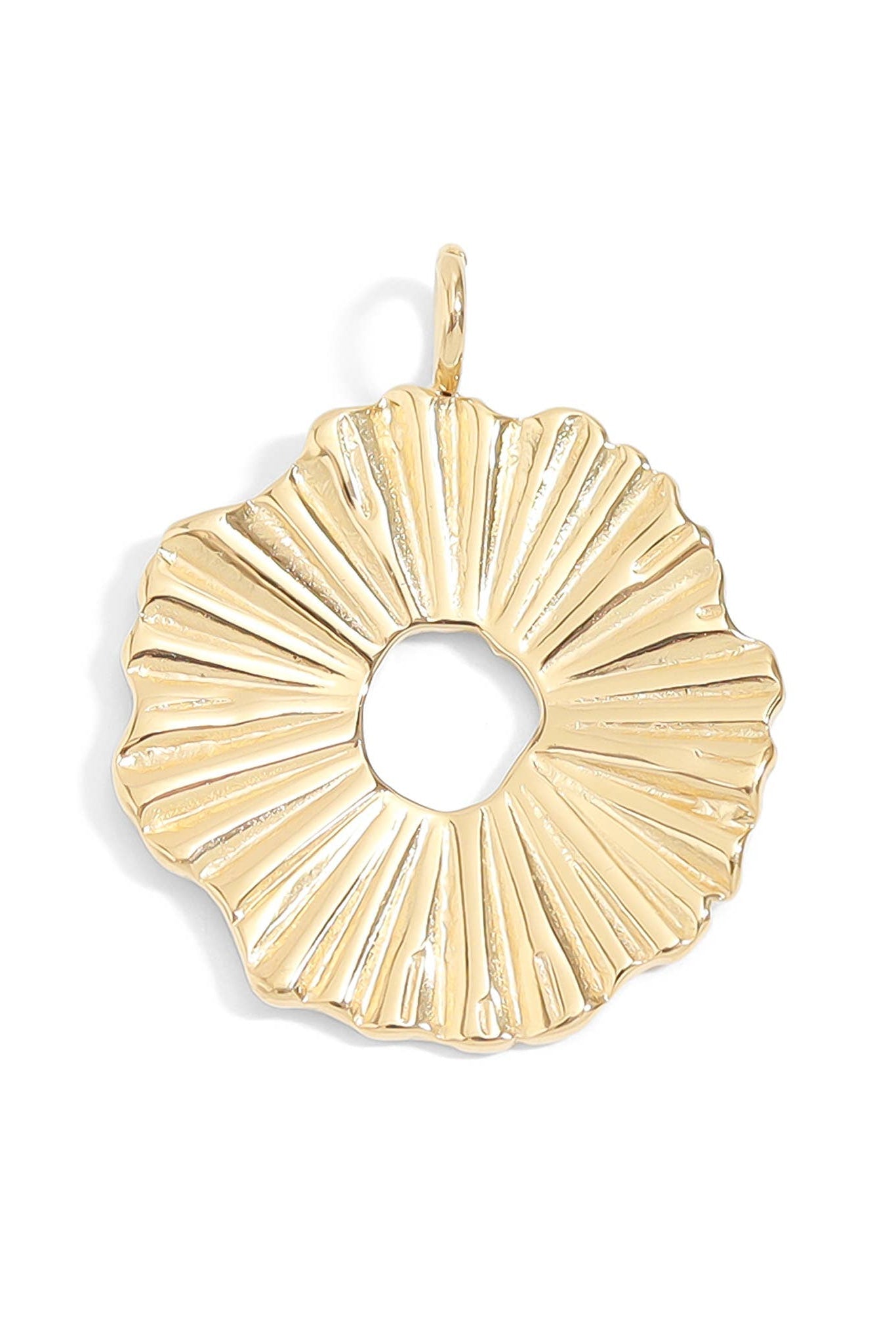 Textured Sunburst Circle Charm - MTT Collective