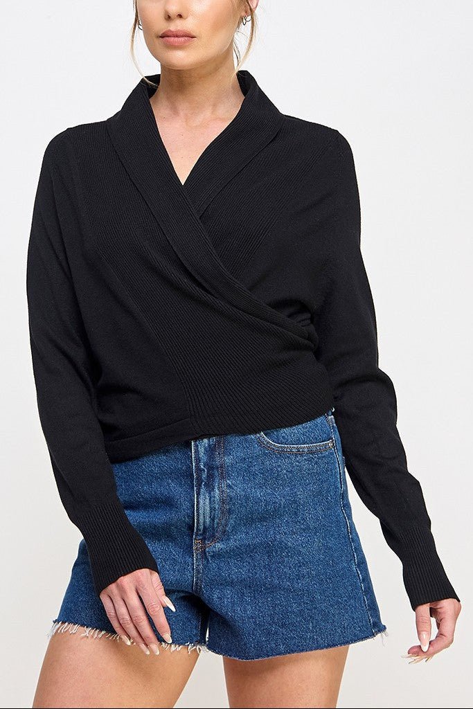 The Alina Wrap Sweater - MTT Collective