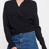 The Alina Wrap Sweater - MTT Collective