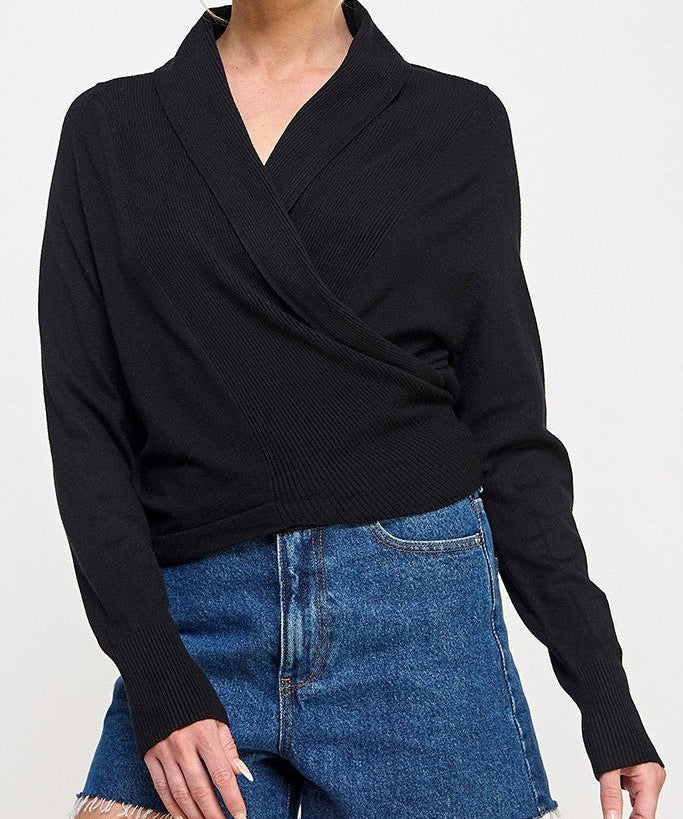 The Alina Wrap Sweater - MTT Collective