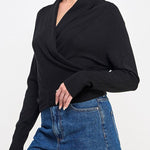 The Alina Wrap Sweater - MTT Collective