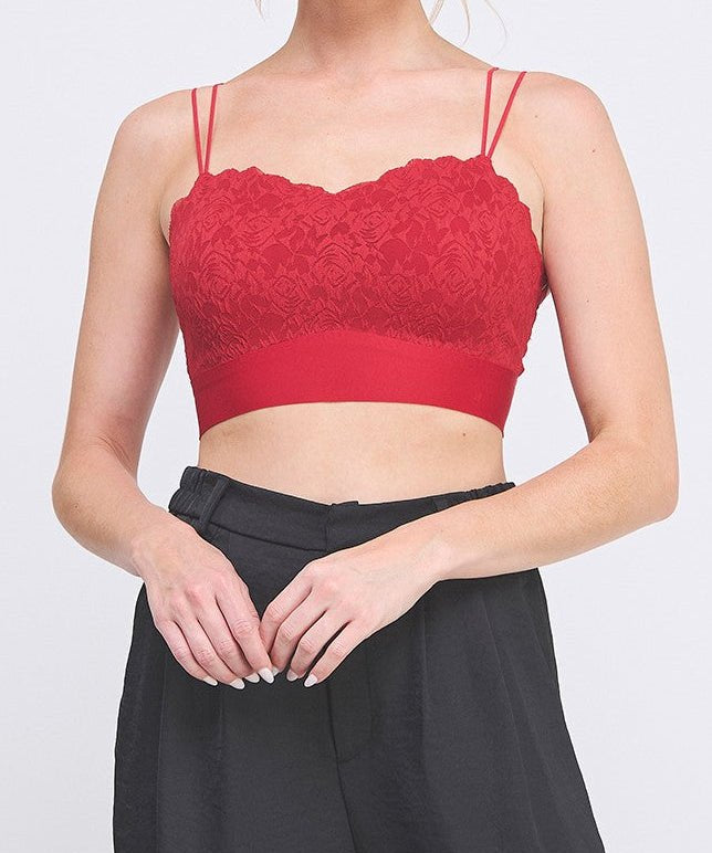 The Aria Rose Lace Knit Bralette - MTT Collective