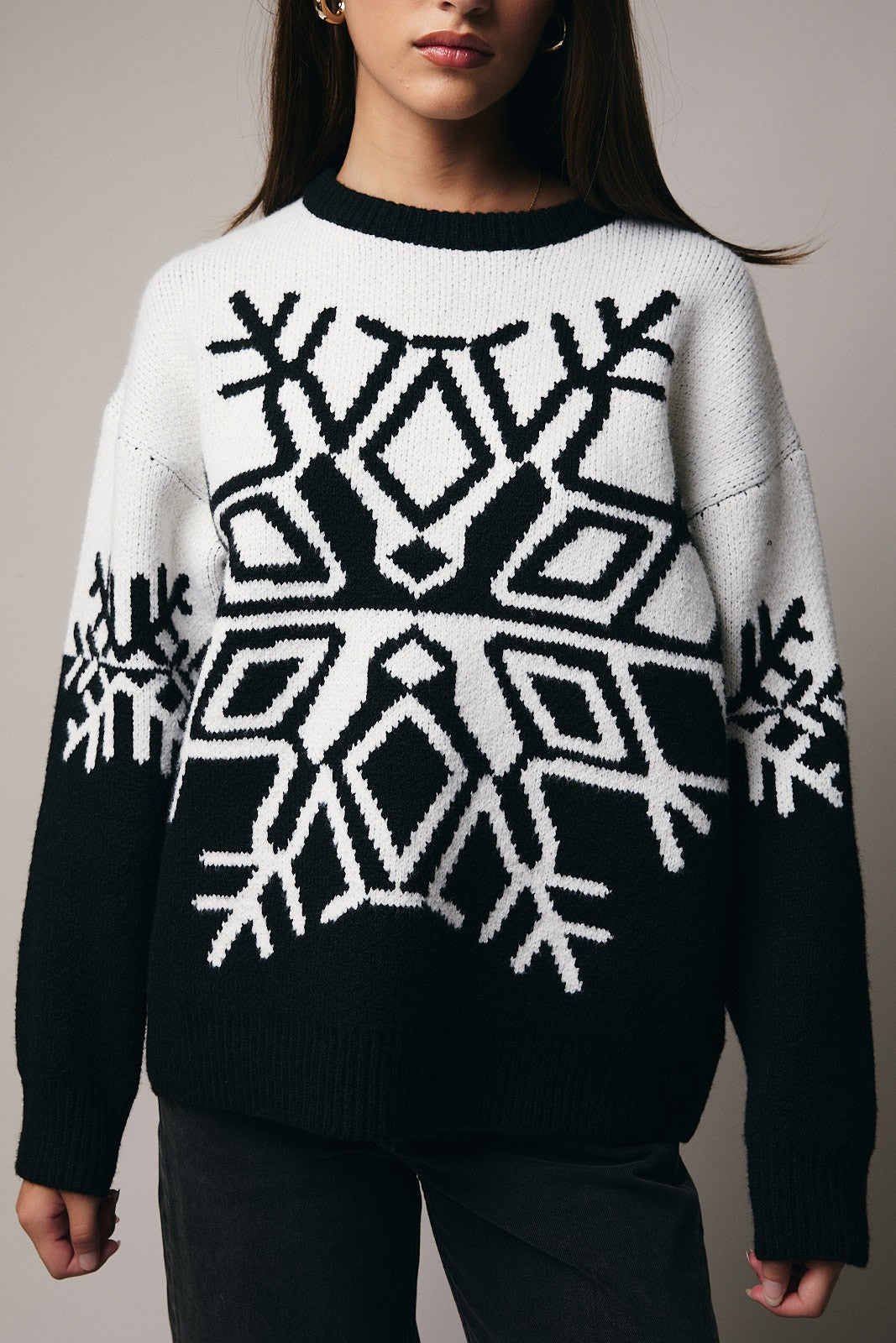 The Aspen Snowflake Knit Sweater - MTT Collective
